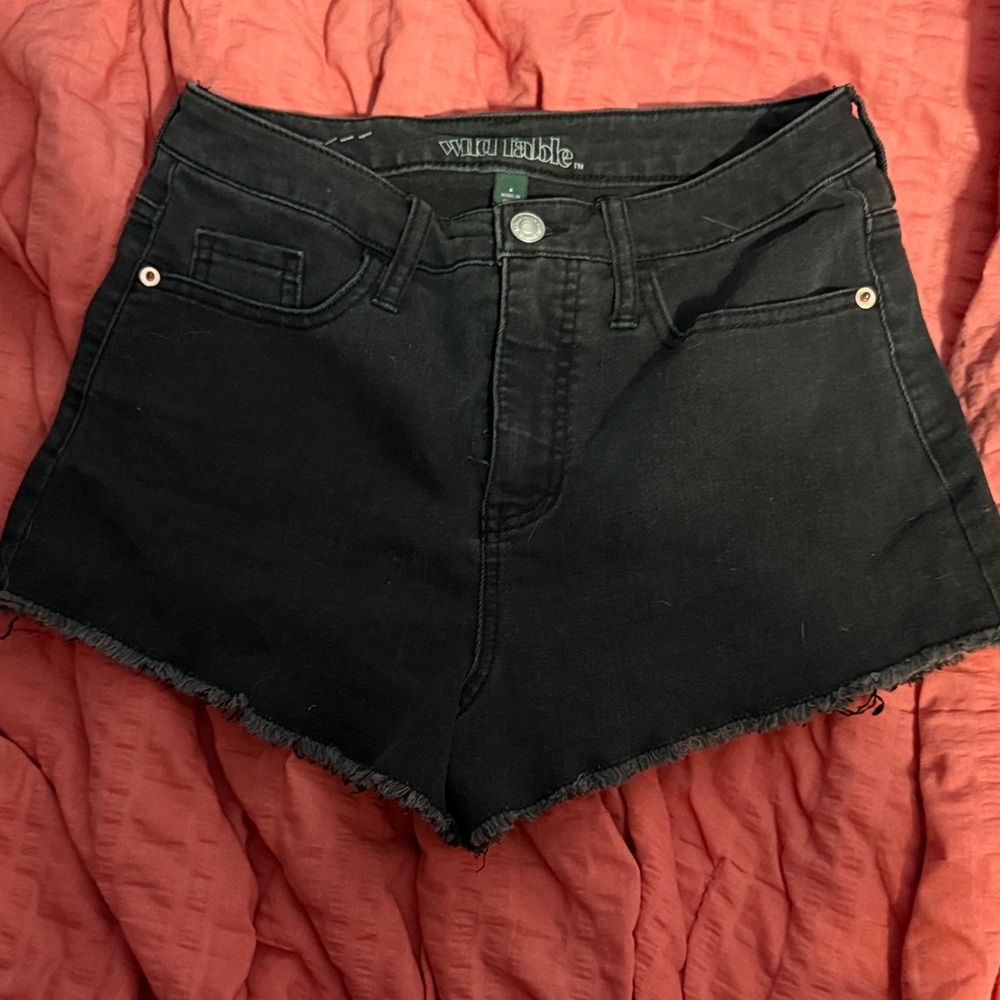 Wild Fable Black Jean Shorts